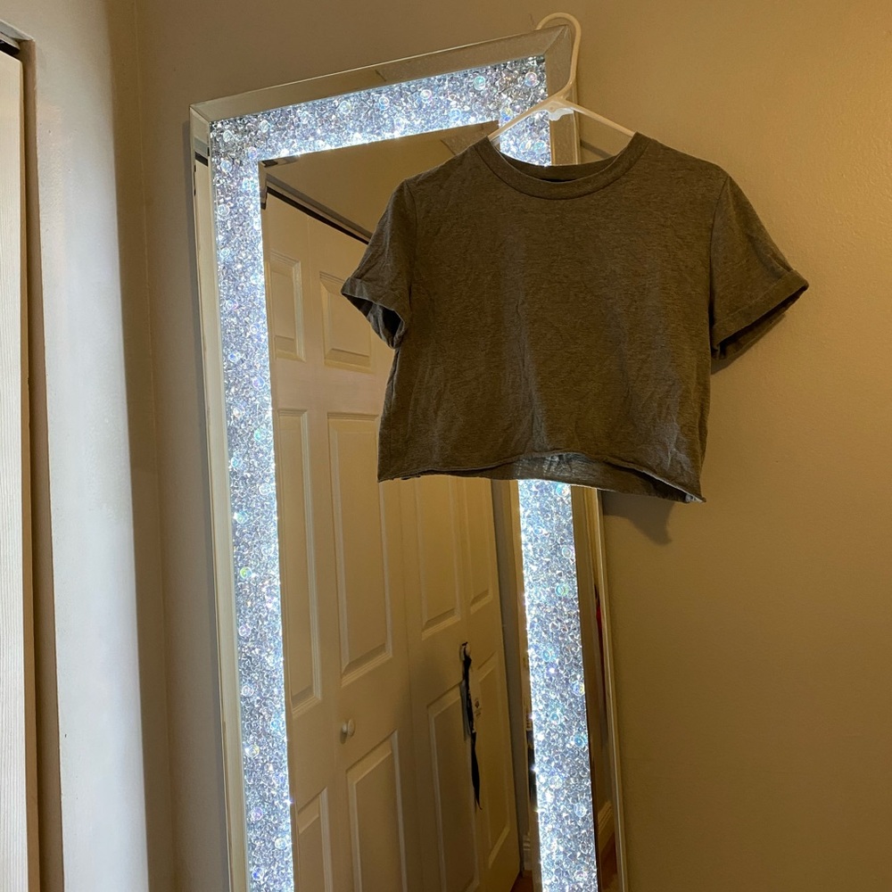 Grey crop top